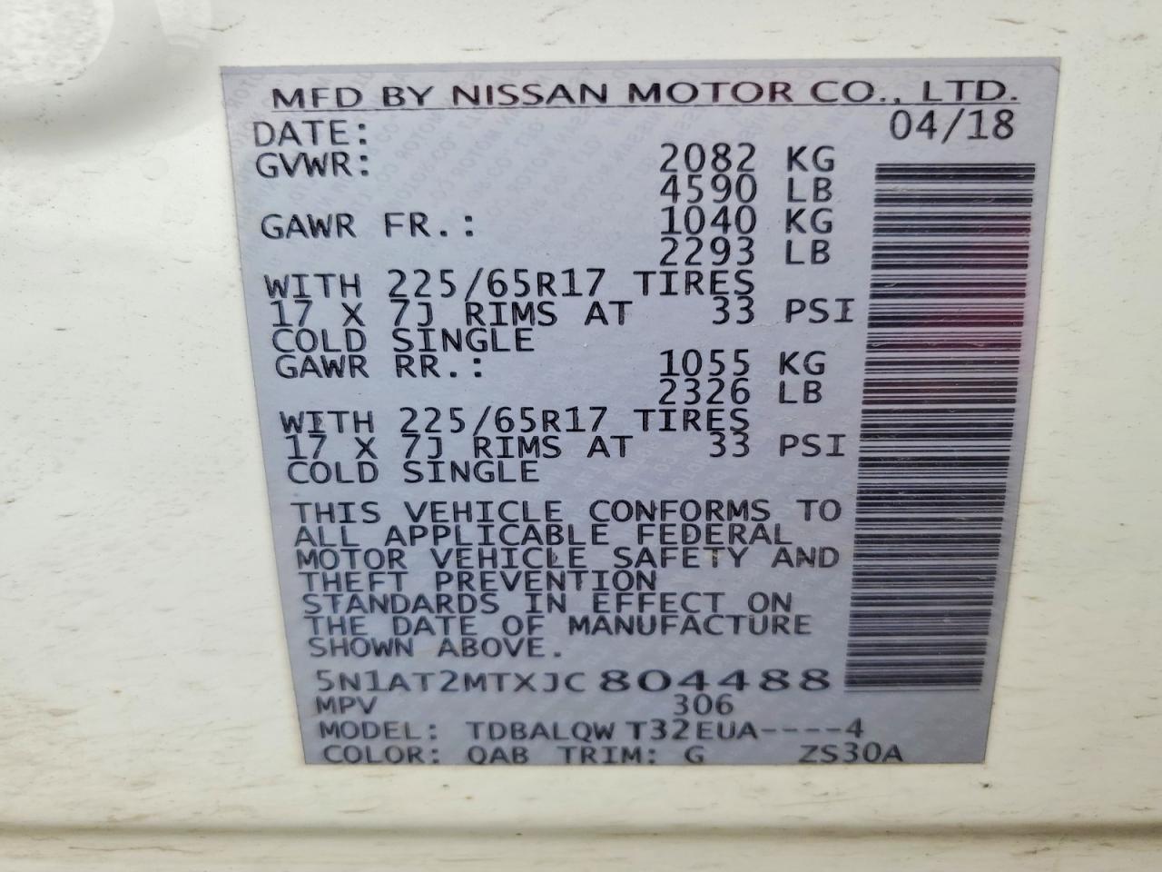 Nissan Rogue Sv