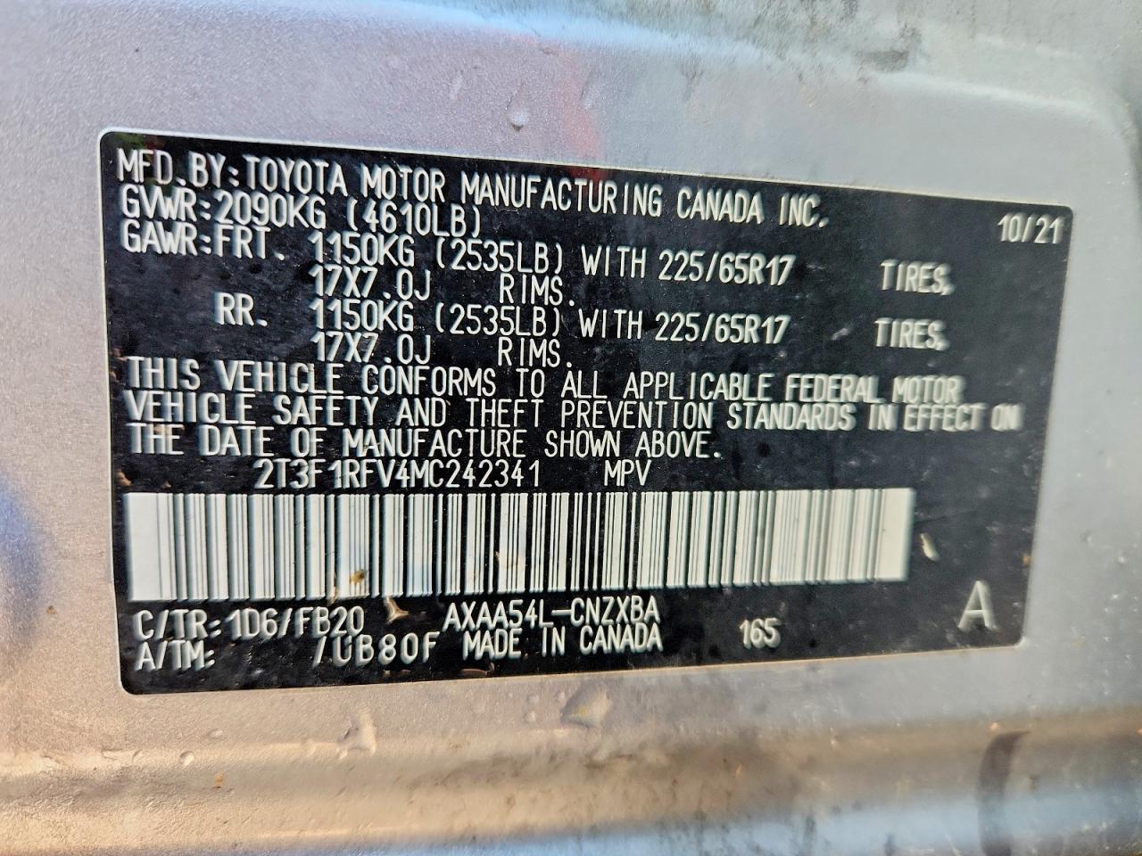Toyota RAV4 Le