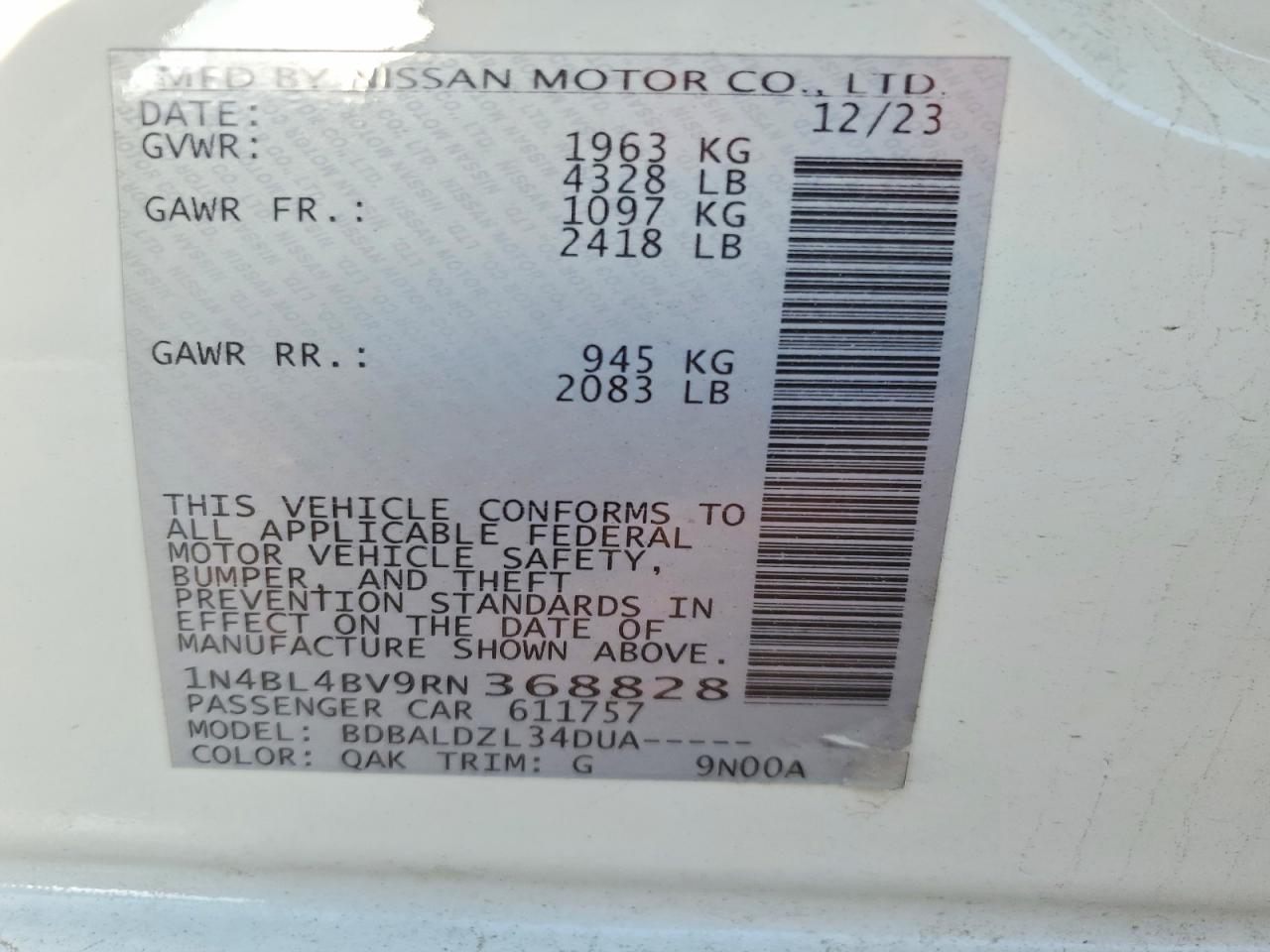 Nissan Altima S