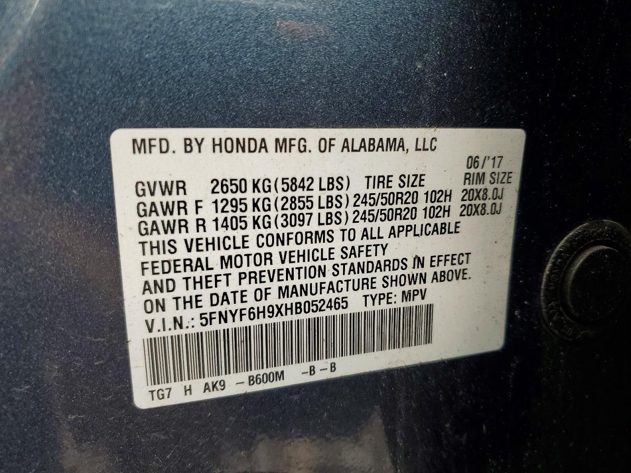Honda Pilot Touring