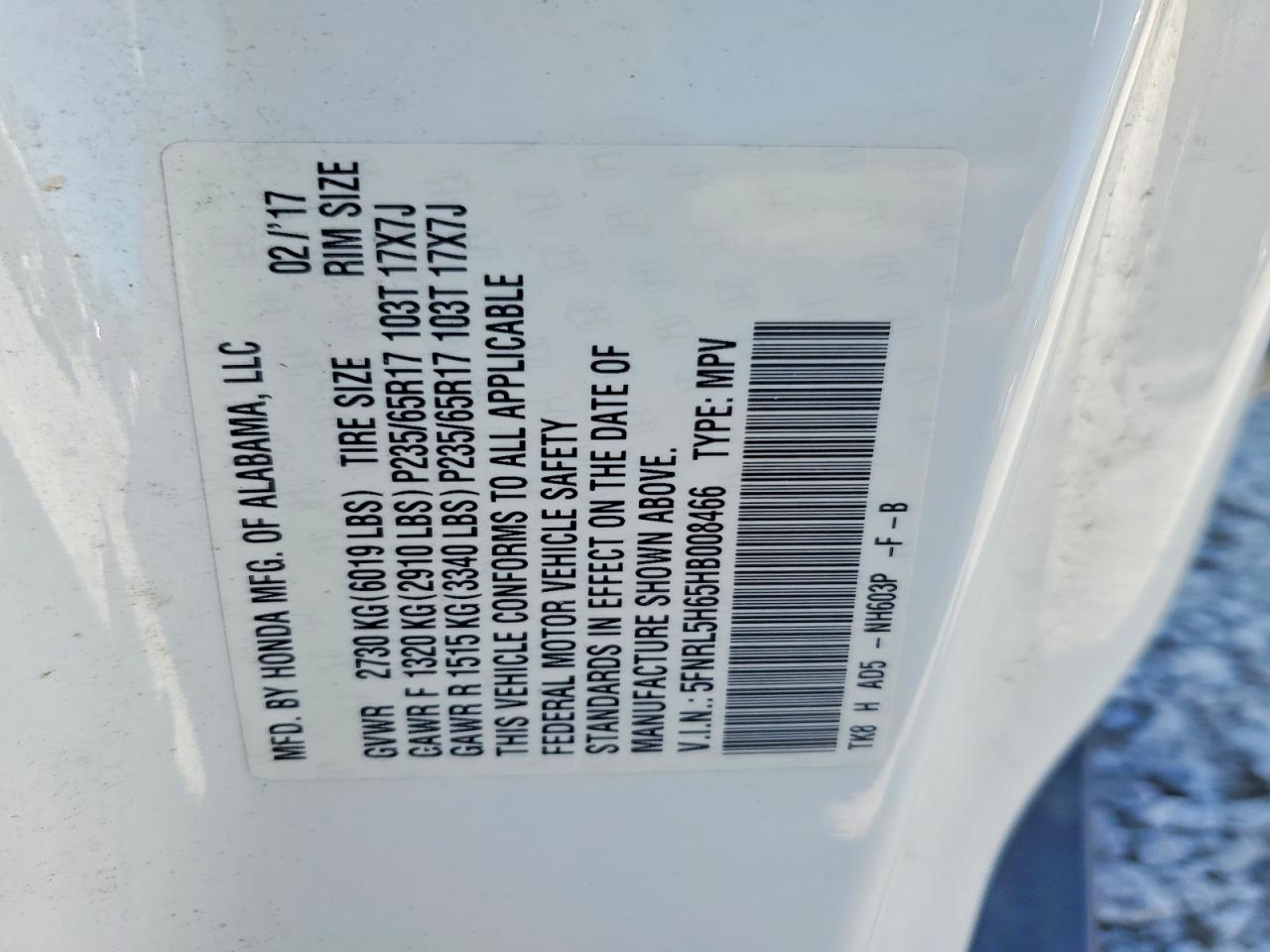 Honda Odyssey Exl