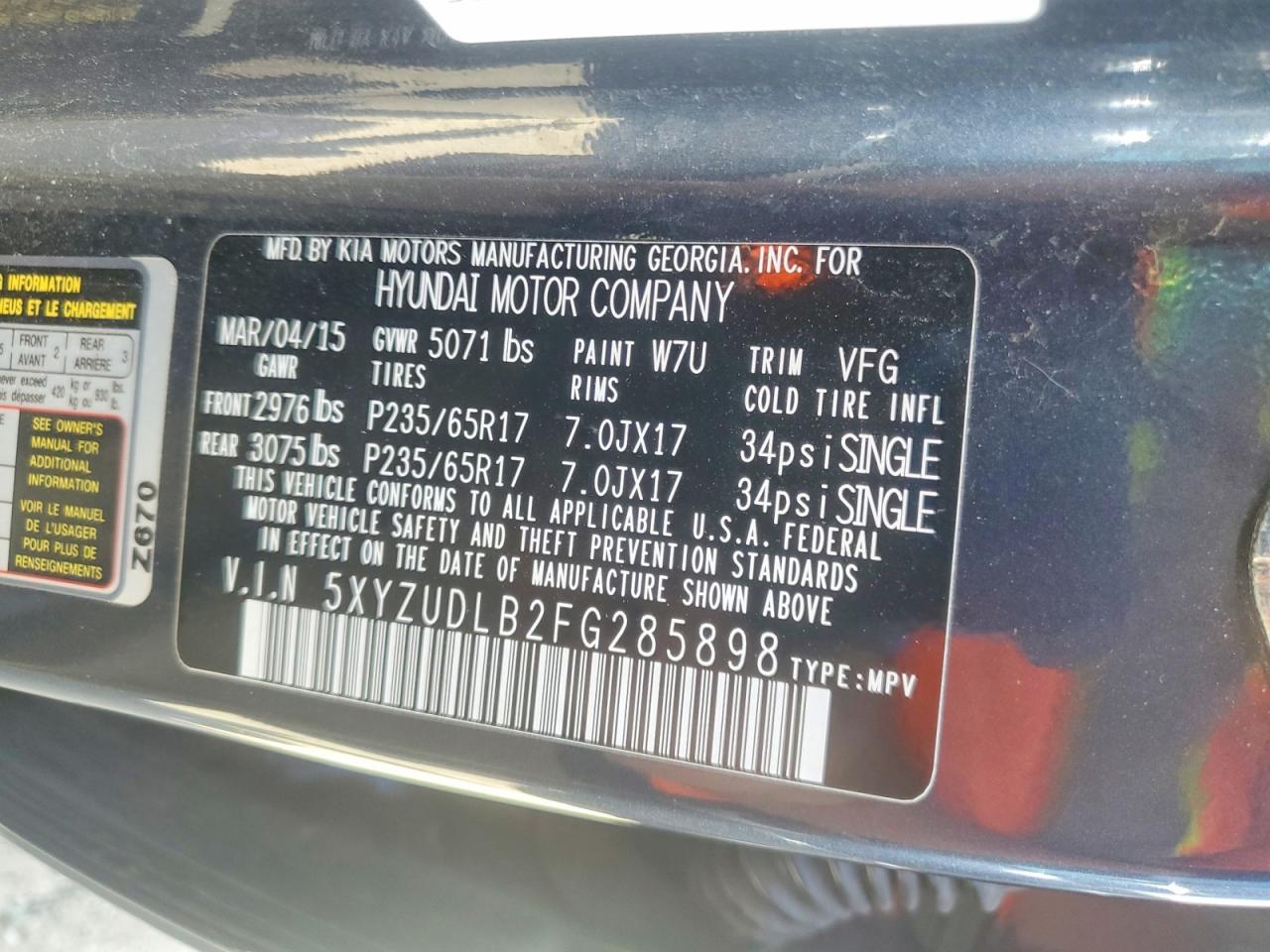 Hyundai SANTA FE 2.4l