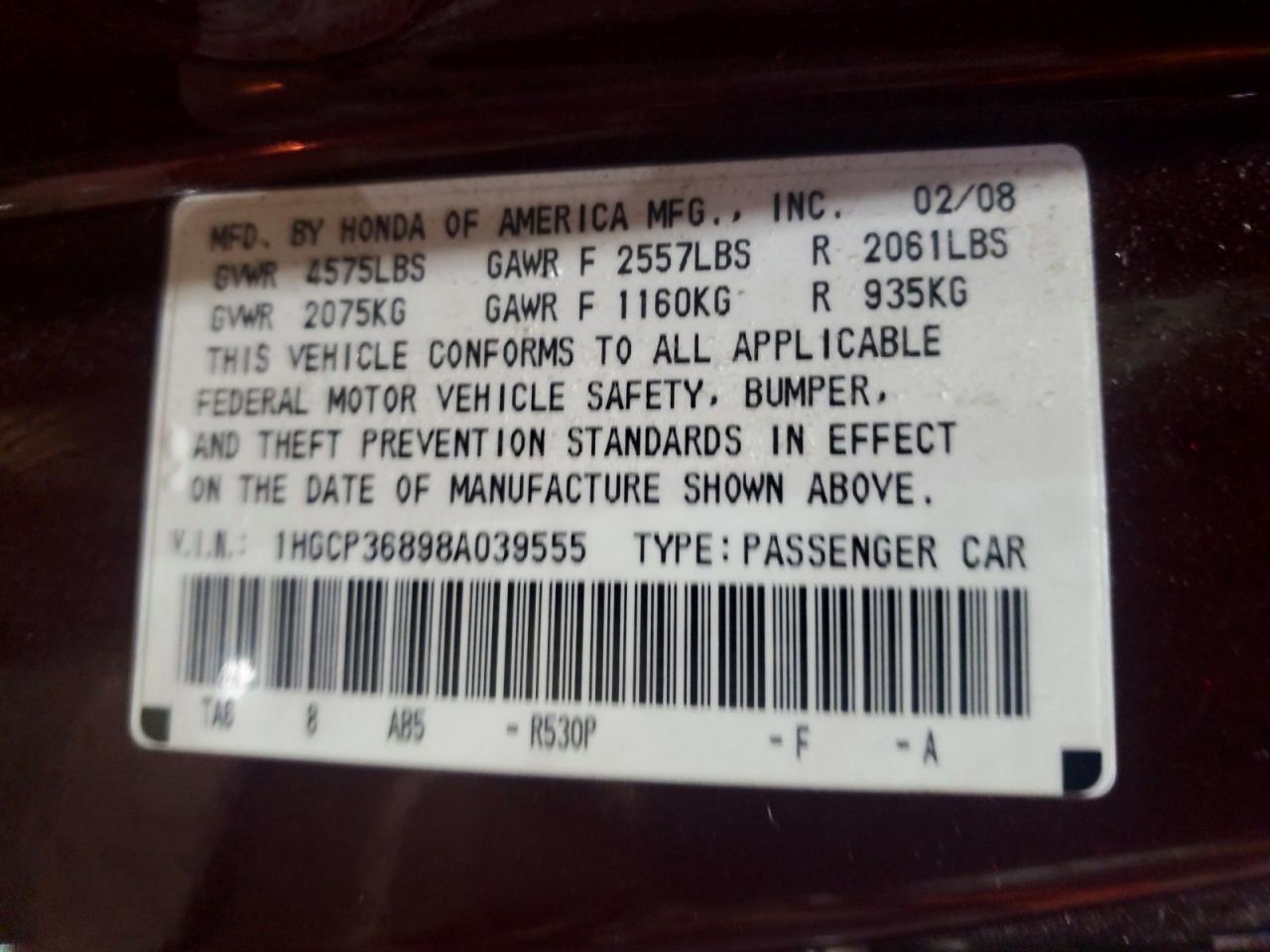 Honda Accord Exl