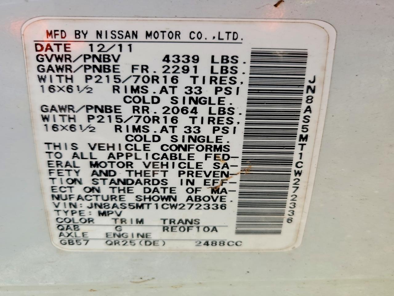 Nissan Rogue S