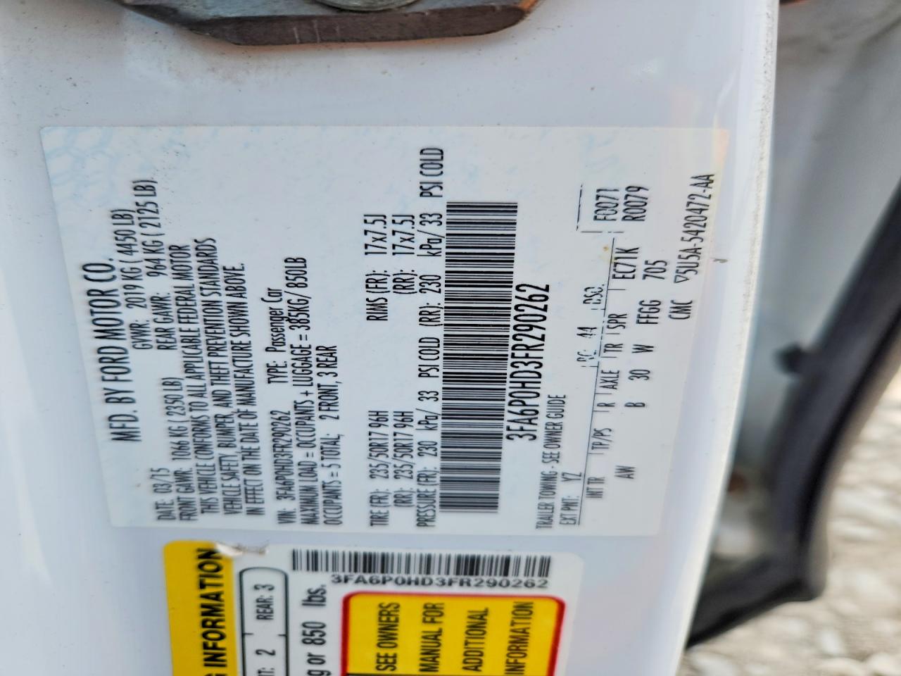 Ford Fusion Se