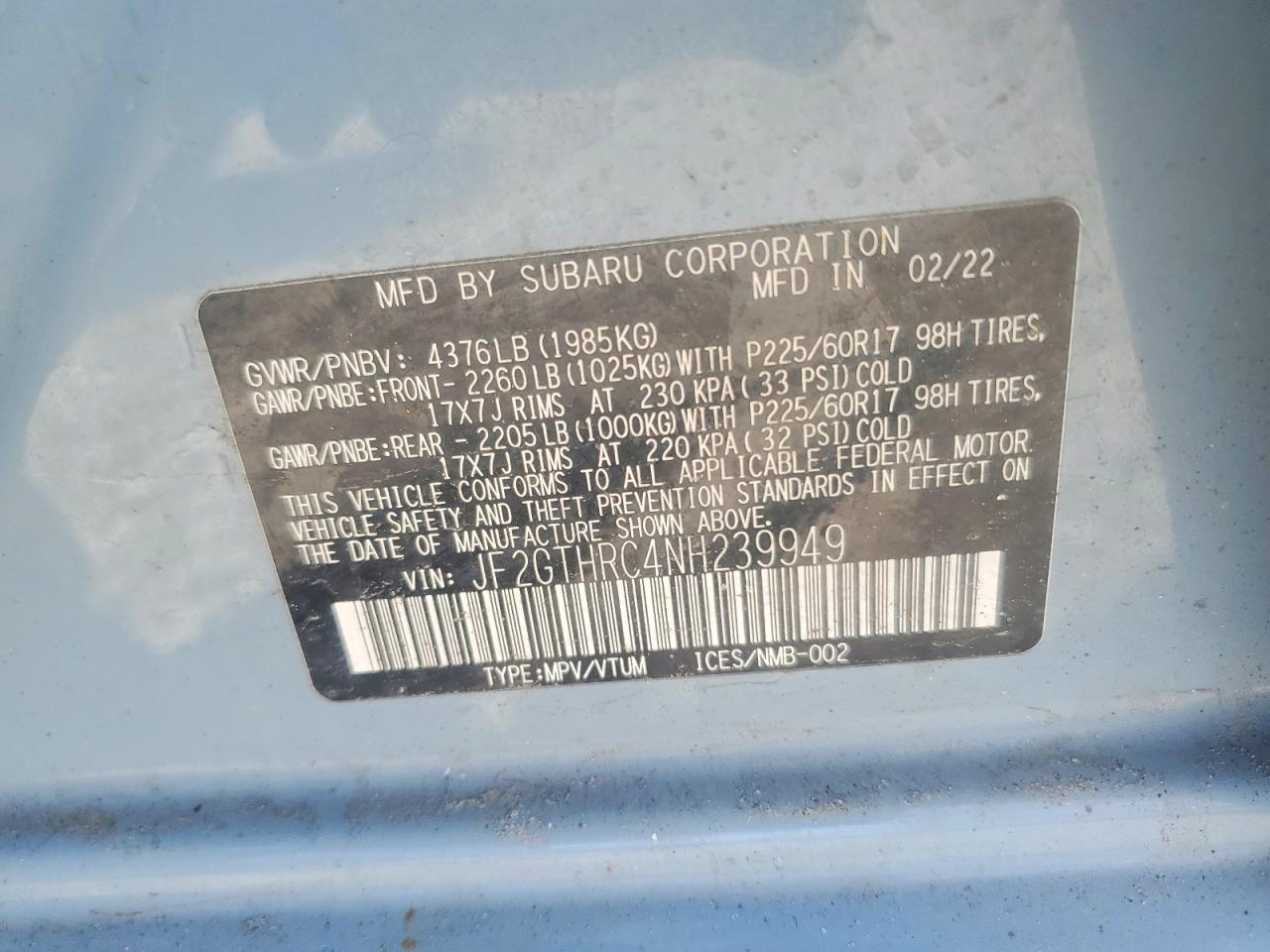 Subaru Crosstrek Sport