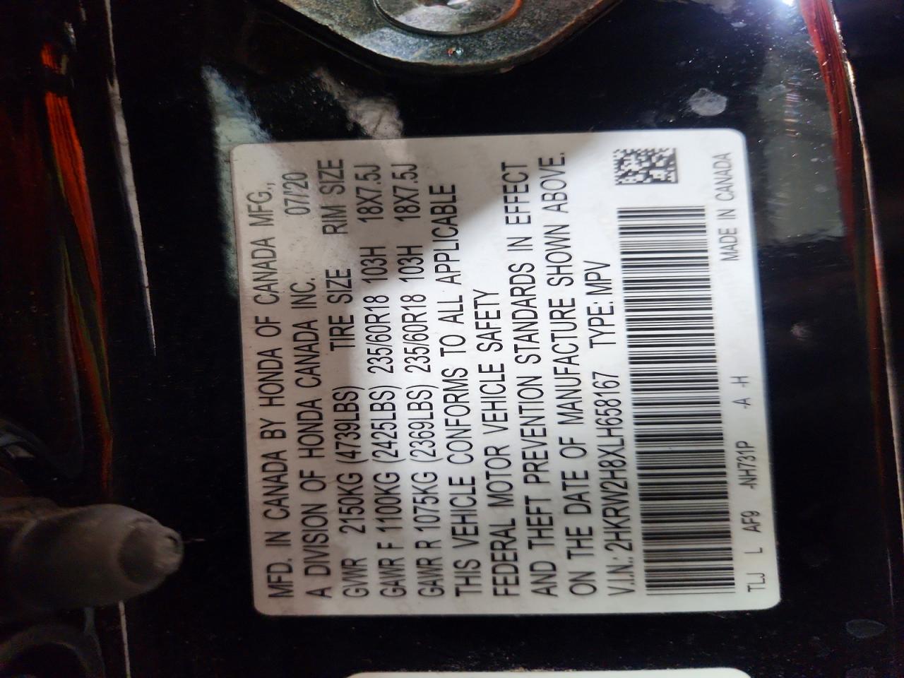 Honda Crv Exl