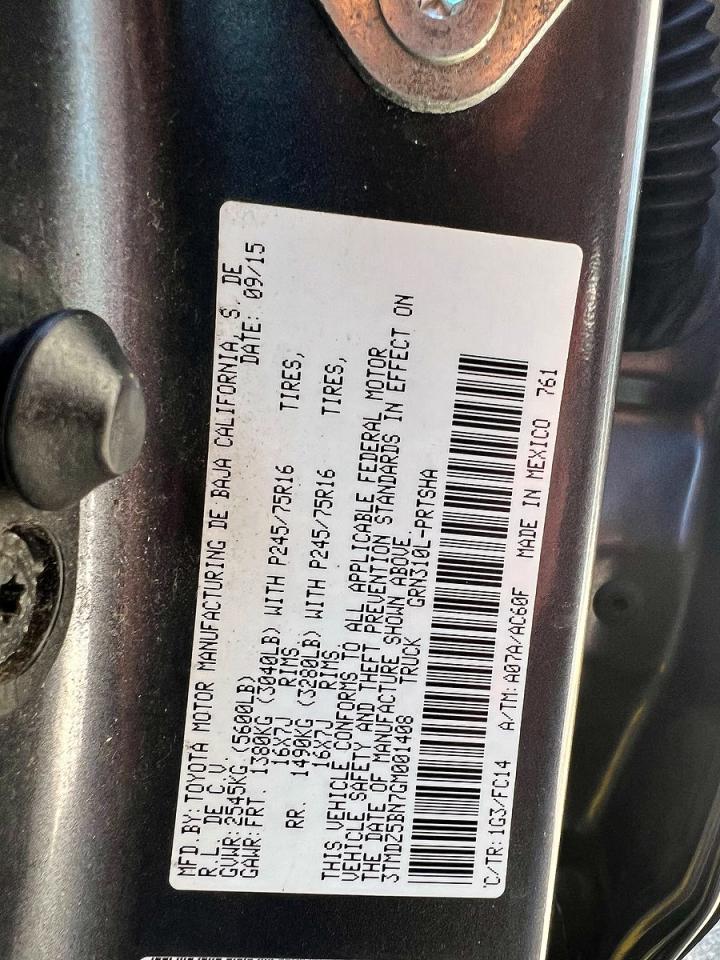 Toyota Tacoma Sr5 V6
