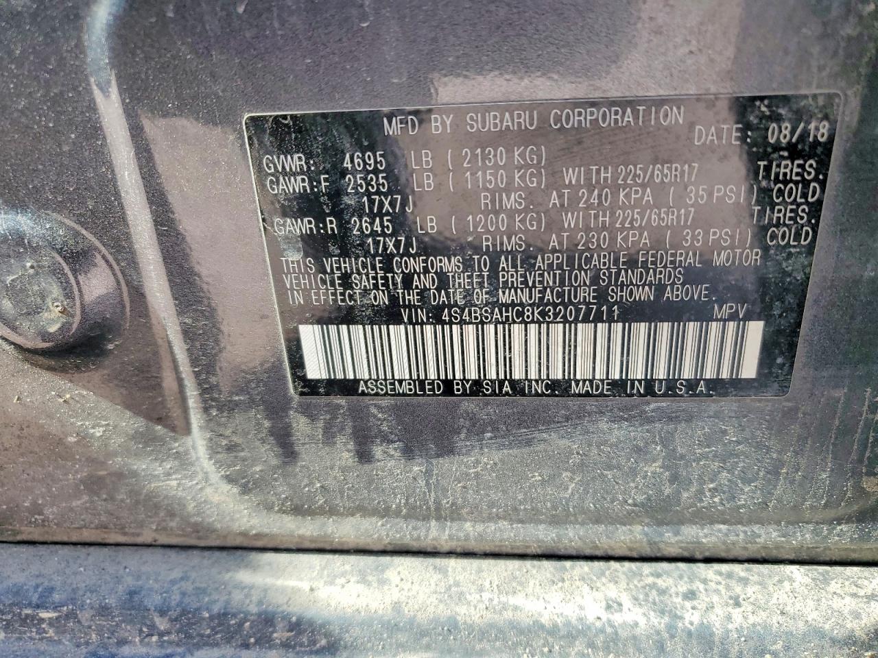 Subaru Outback 2.5i Premium