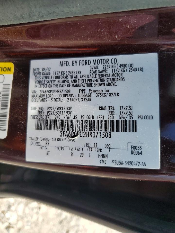 Ford Fusion Se Phev