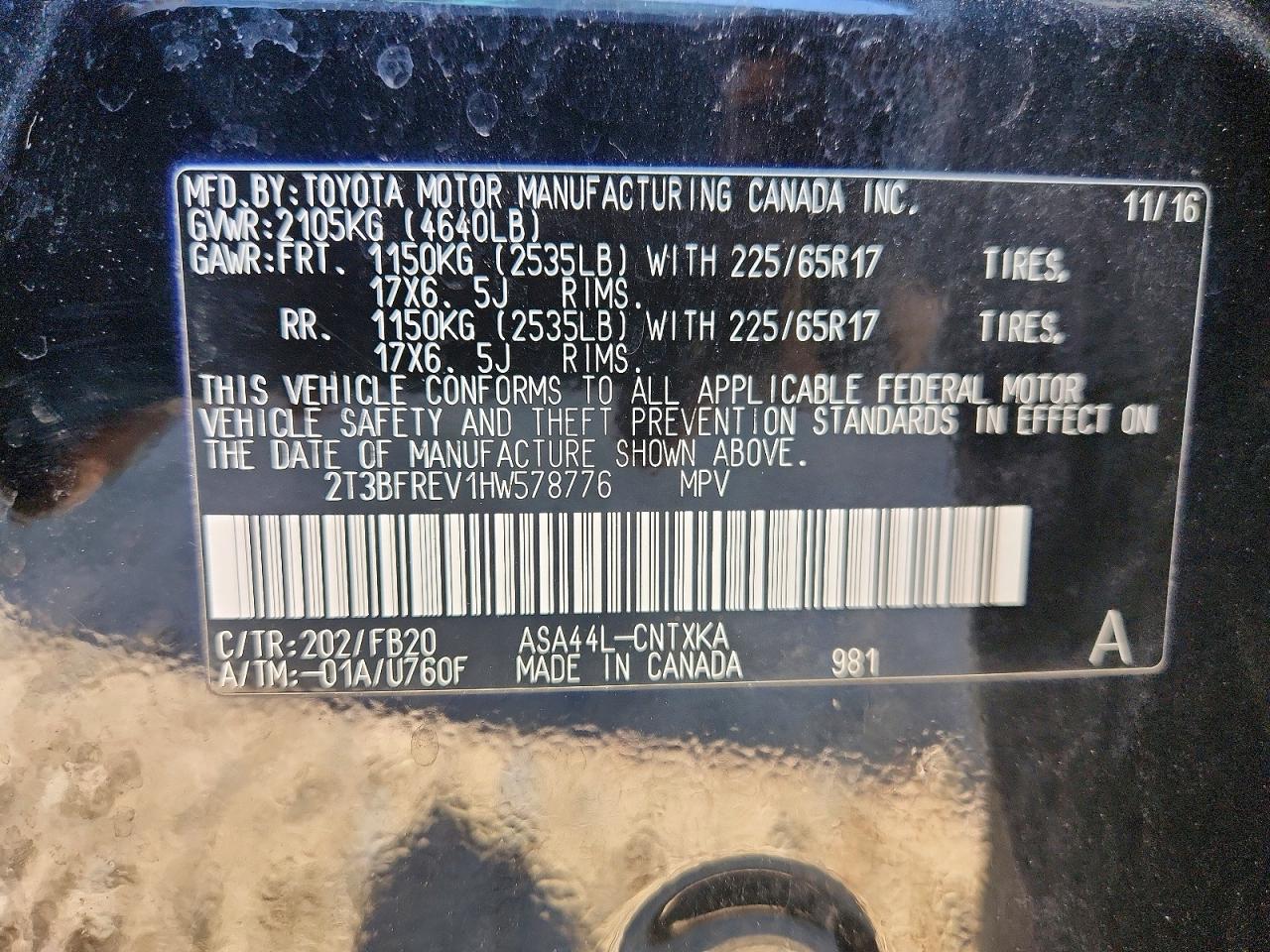 Toyota RAV4 Le