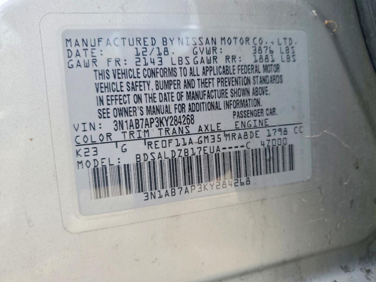 Nissan Sentra Sv