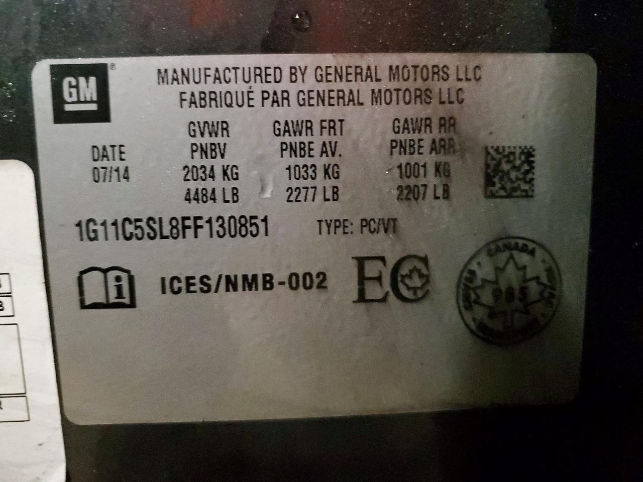 Chevrolet Malibu 1lt
