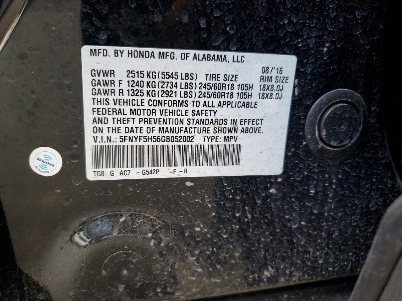Honda Pilot Exl