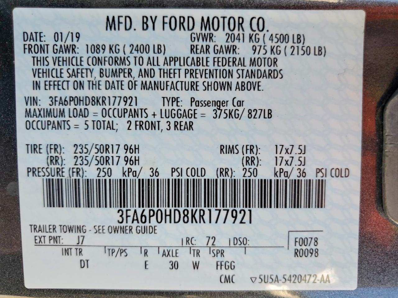 Ford Fusion Se