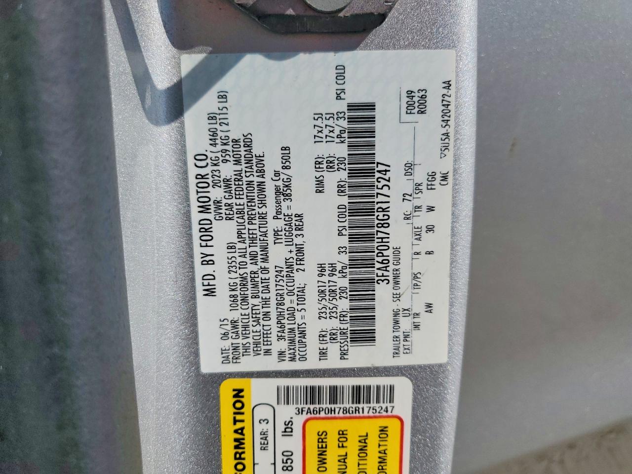 Ford Fusion Se