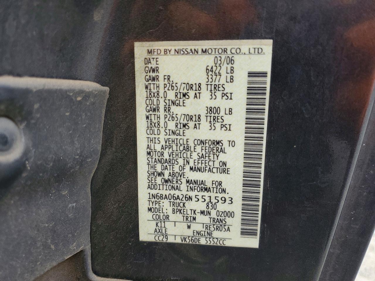 Nissan Titan Xe Ffv