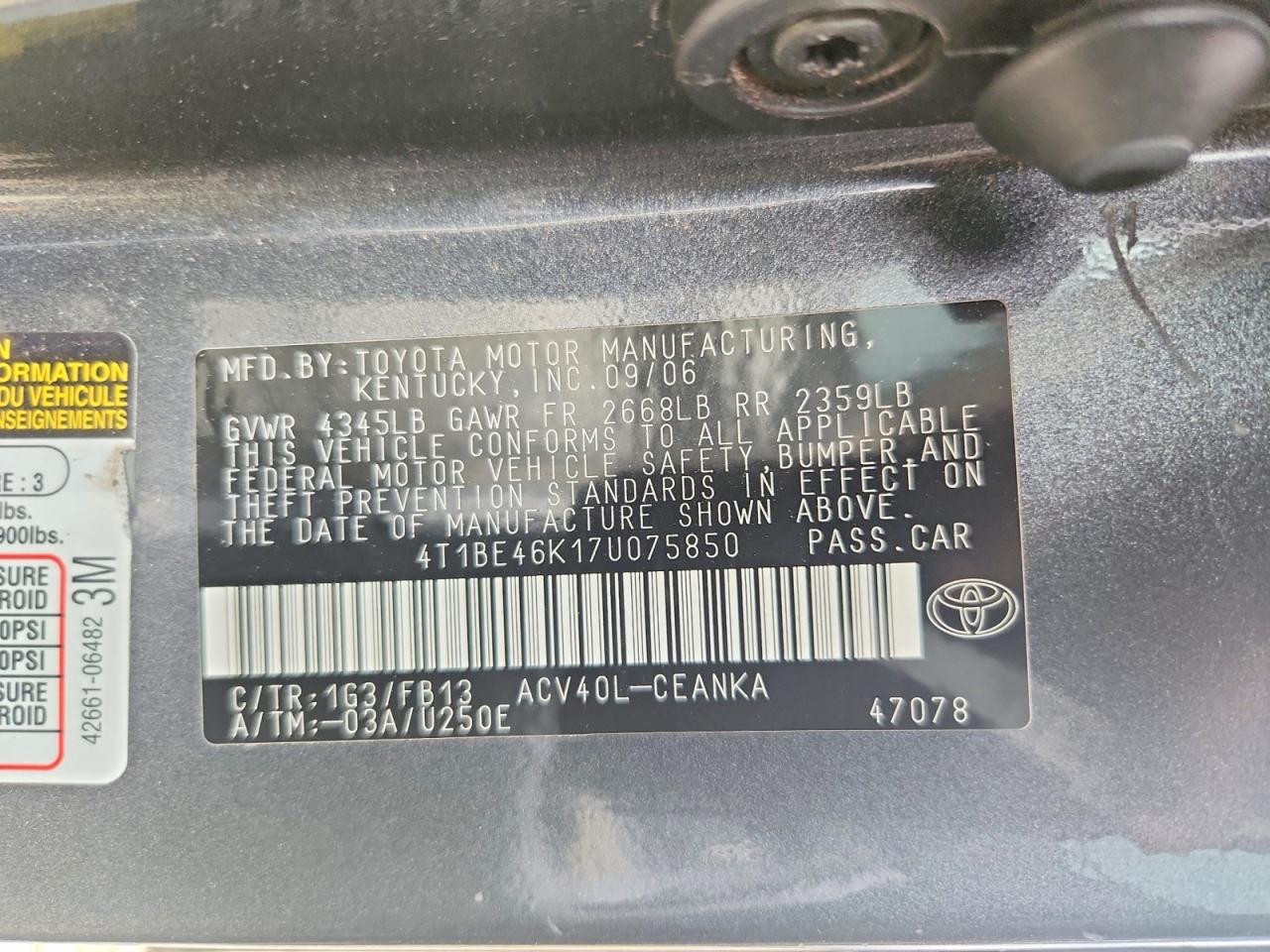 Toyota Camry Le