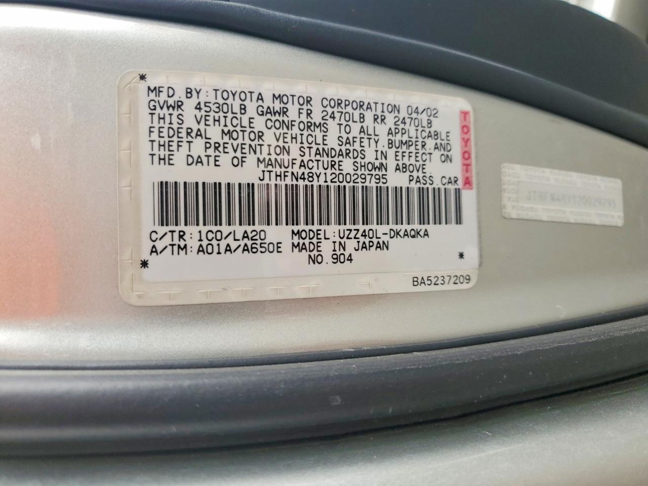 Lexus Sc 430