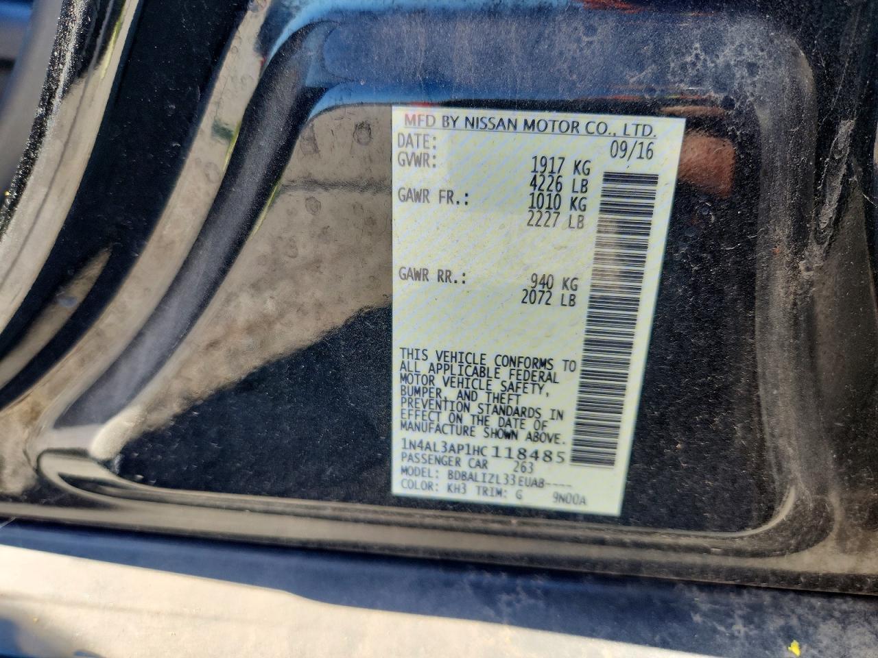 Nissan Altima 2.5 Sv
