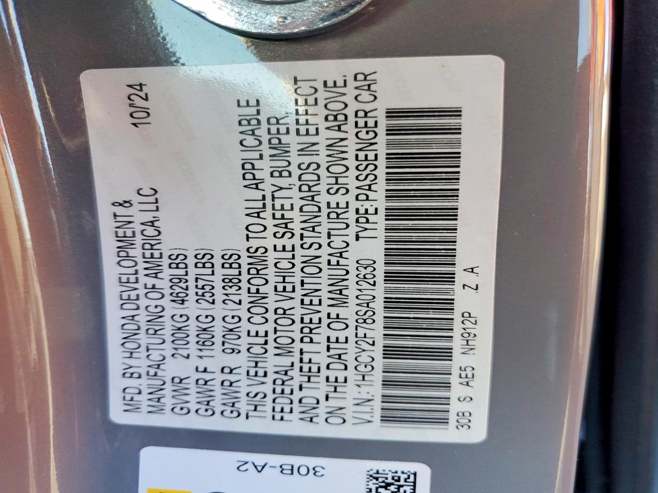 Honda Accord Hybrid Sport-l