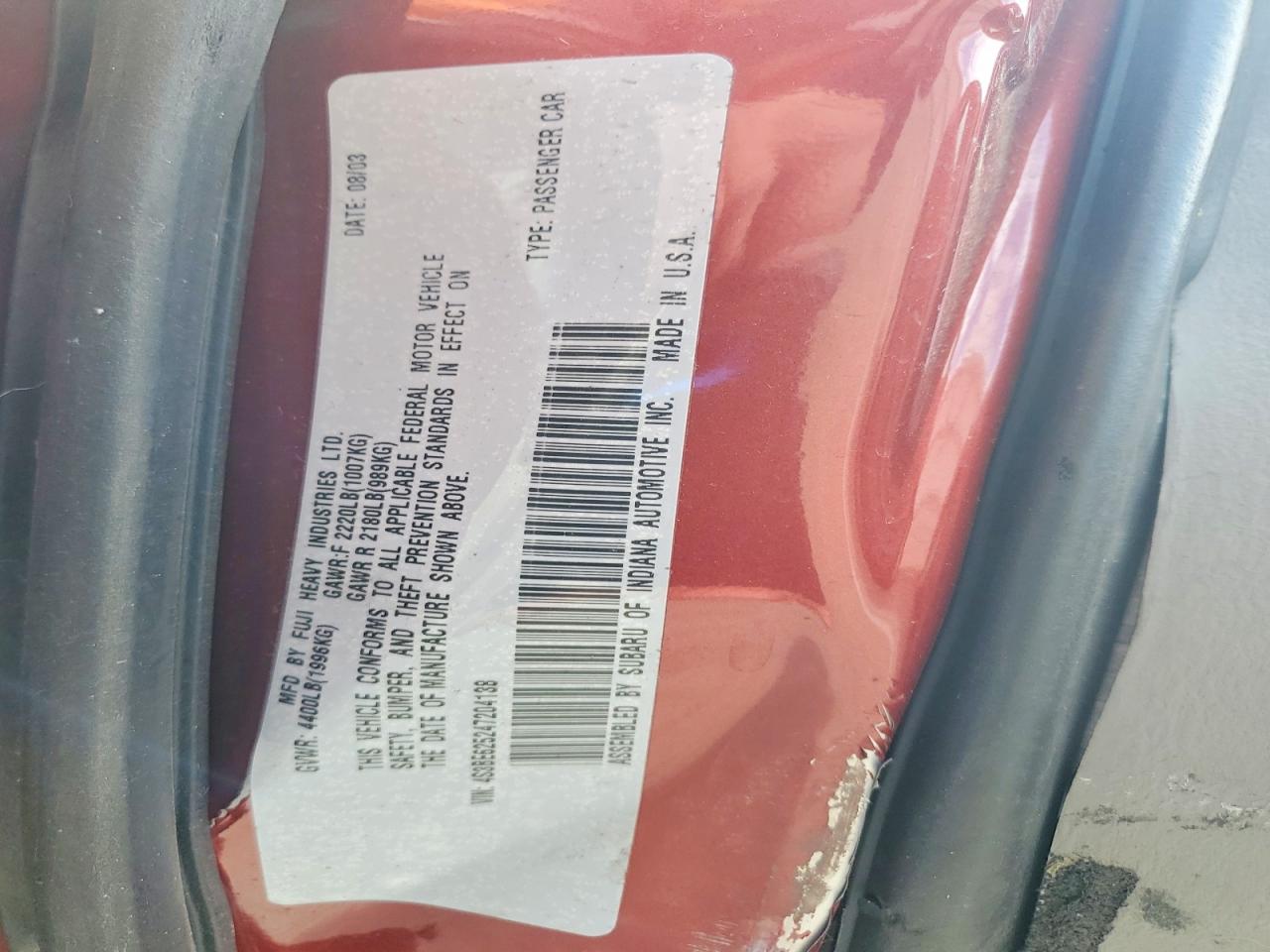 Subaru Legacy L Special