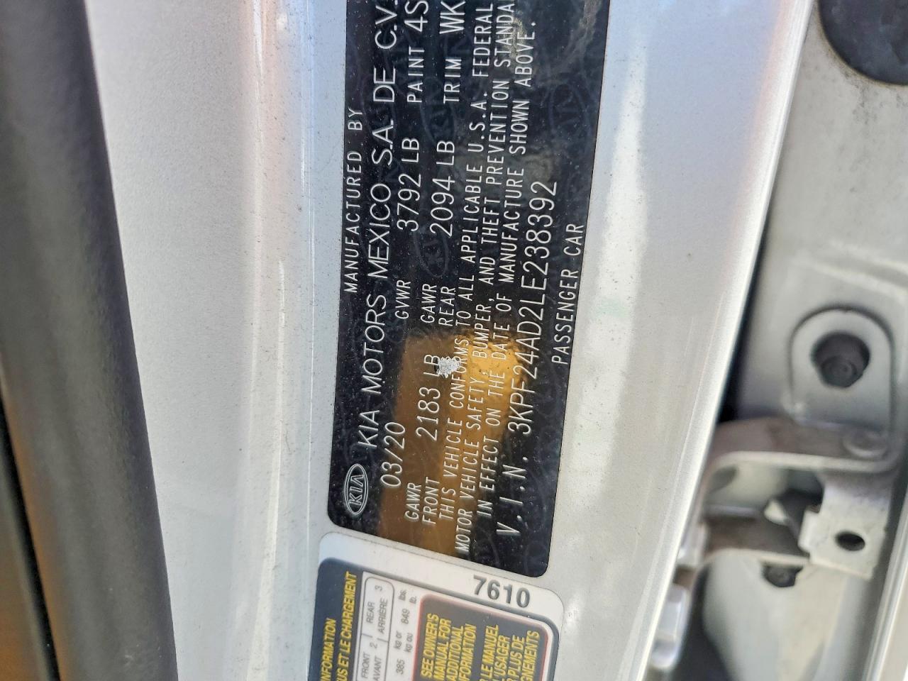 Kia Forte Lxs