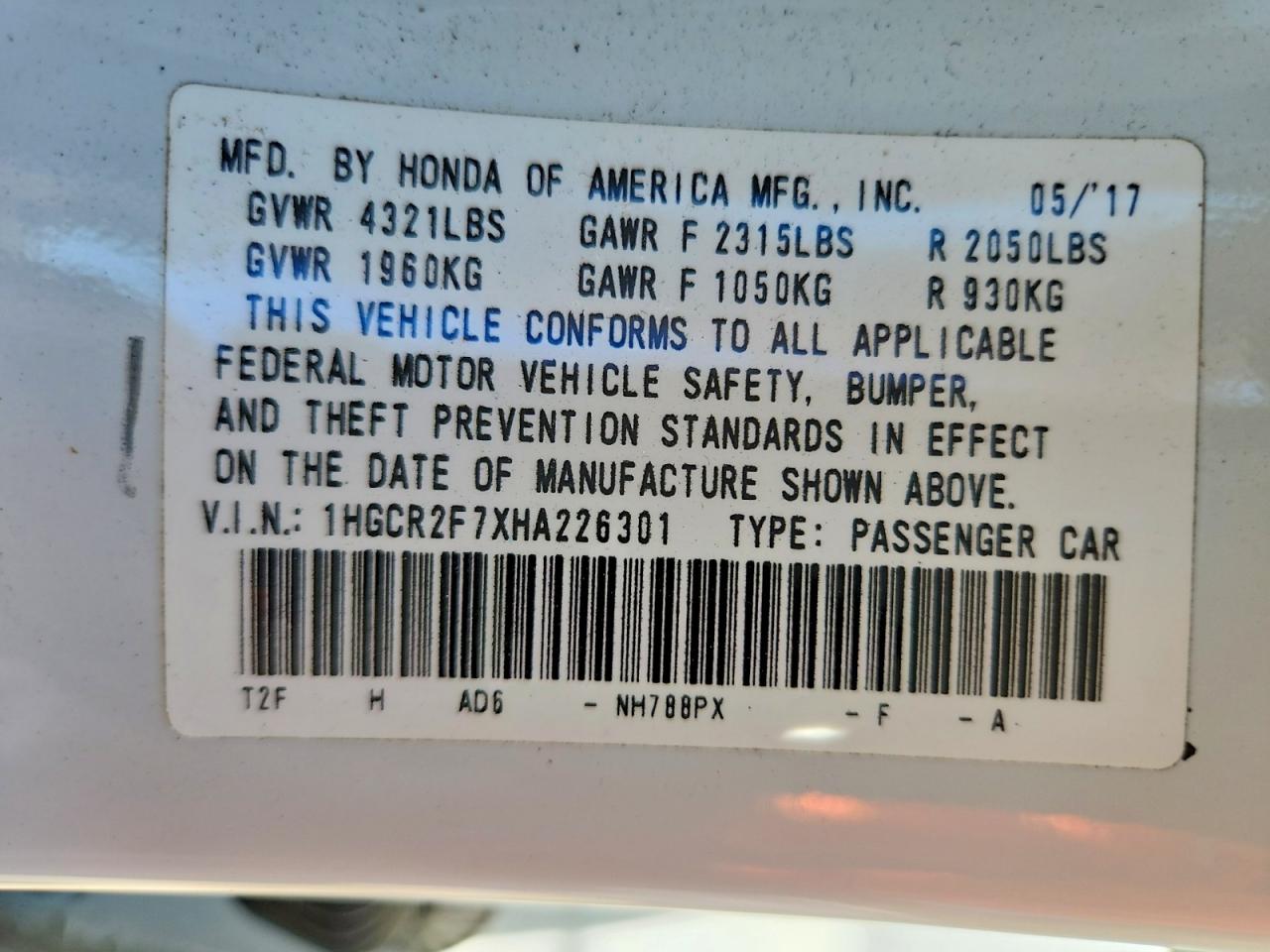 Honda Accord Ex