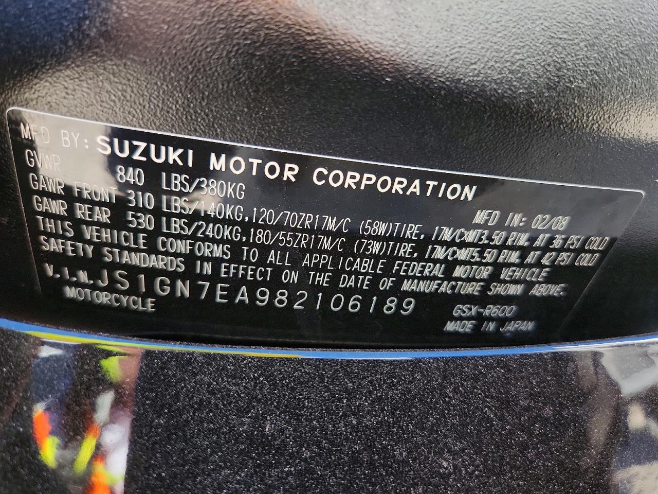 Suzuki Gsxr600