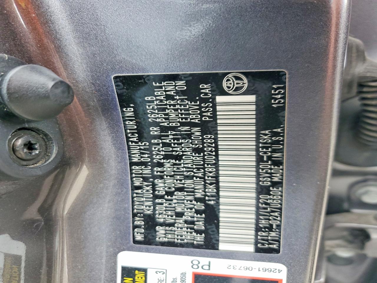 Toyota Camry Xse V6