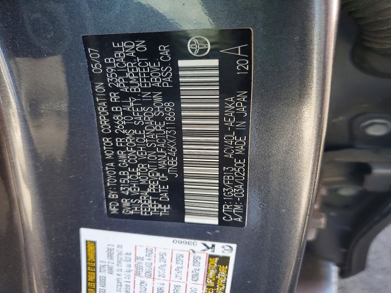 Toyota Camry Le