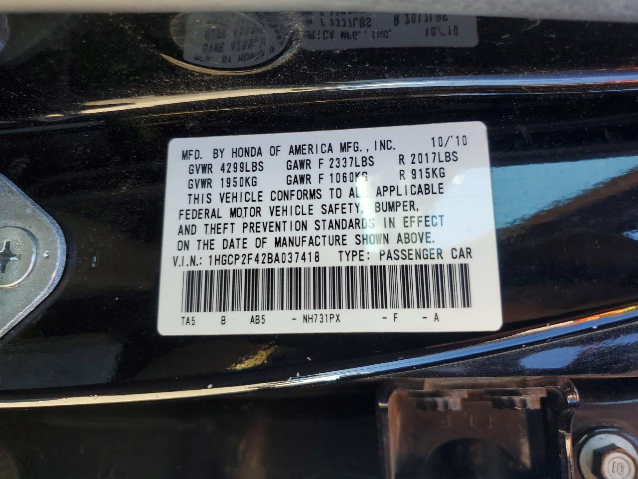 Honda Accord Lxp