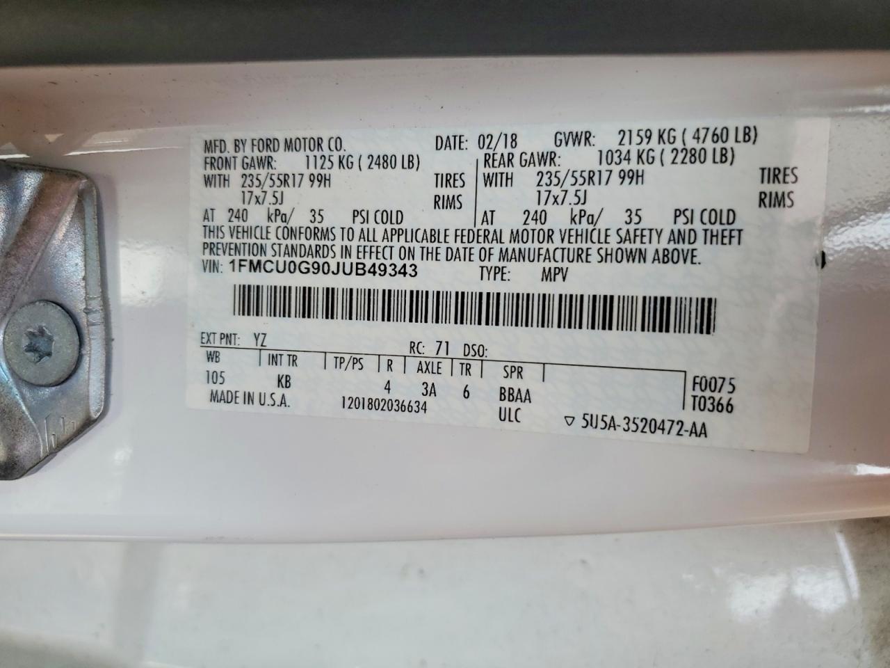 Ford Escape Se