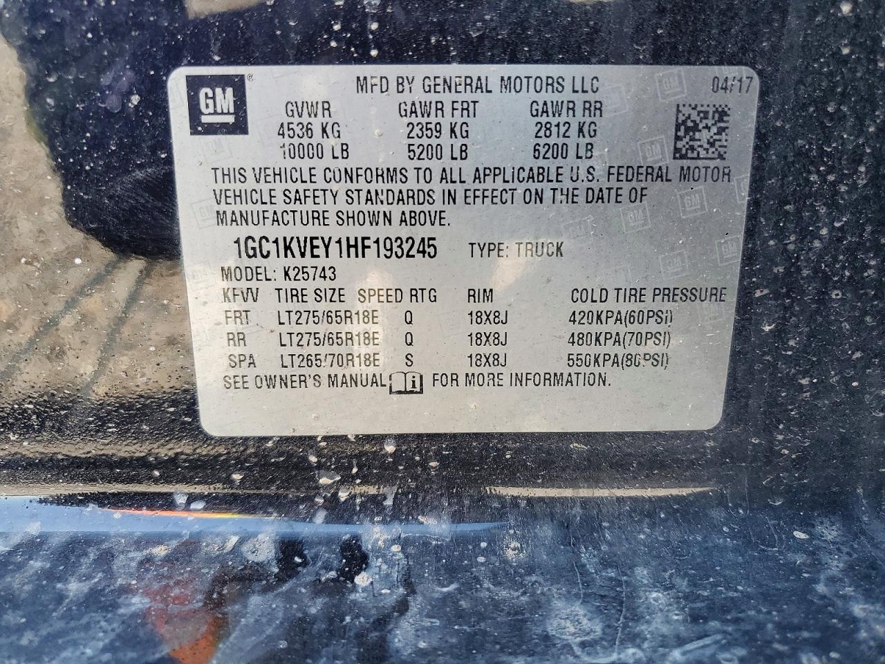 Chevrolet Silverado K2500 Heavy Duty Lt
