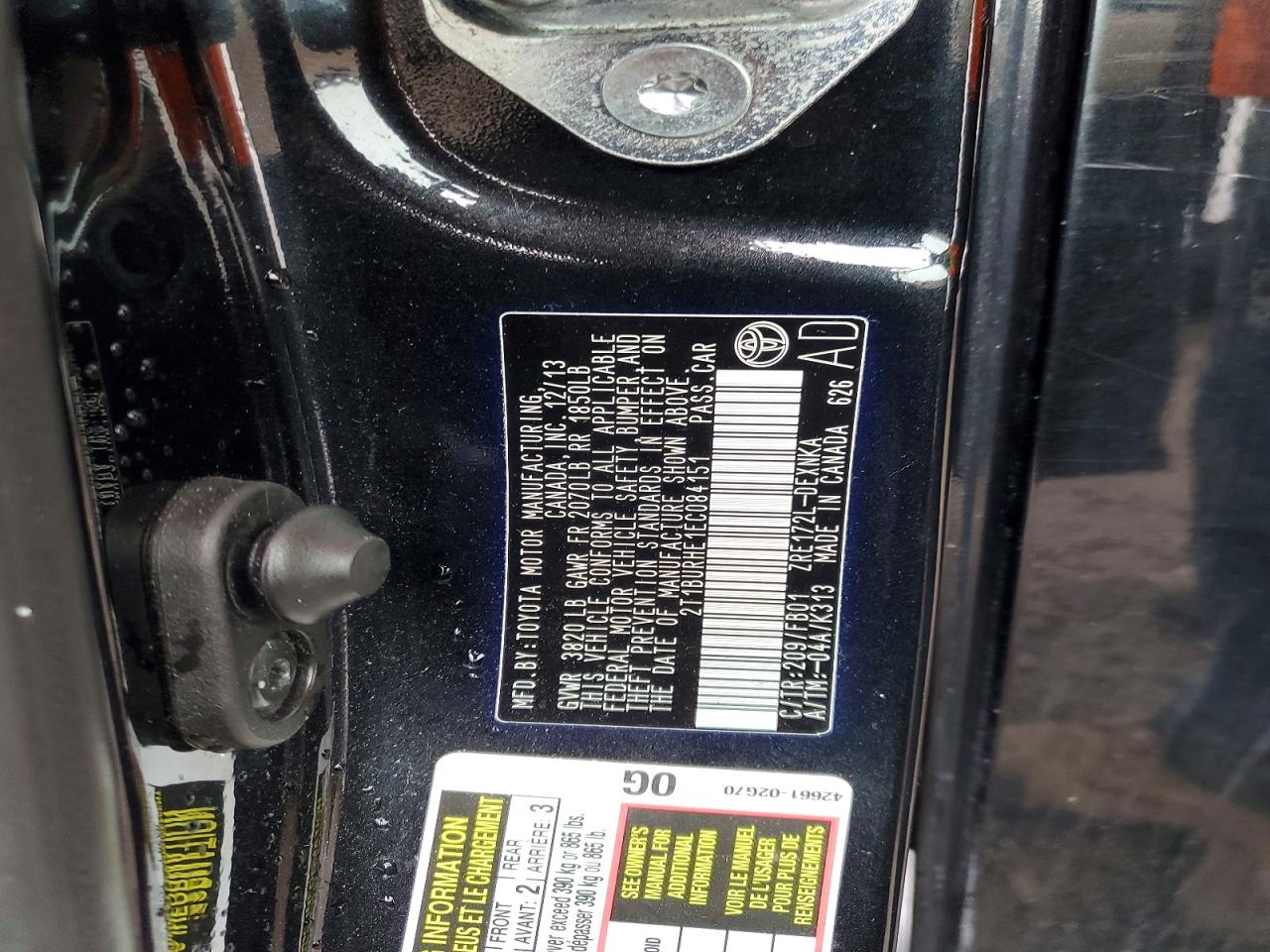 Toyota Corolla Le