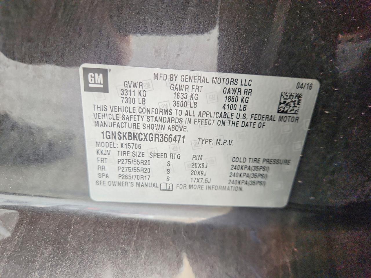 Chevrolet Tahoe K1500 Lt