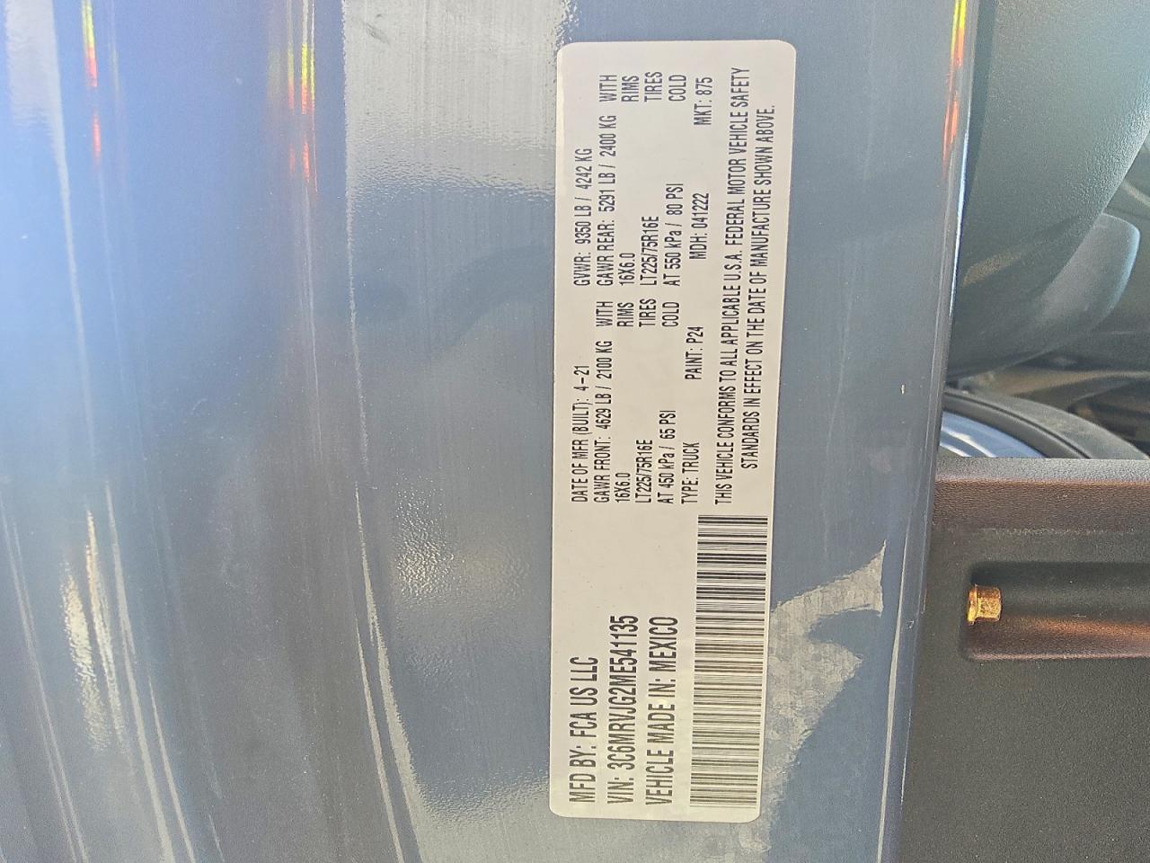 Ram Promaster 3500 High