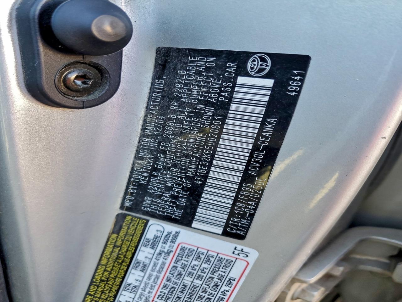 Toyota Camry Le