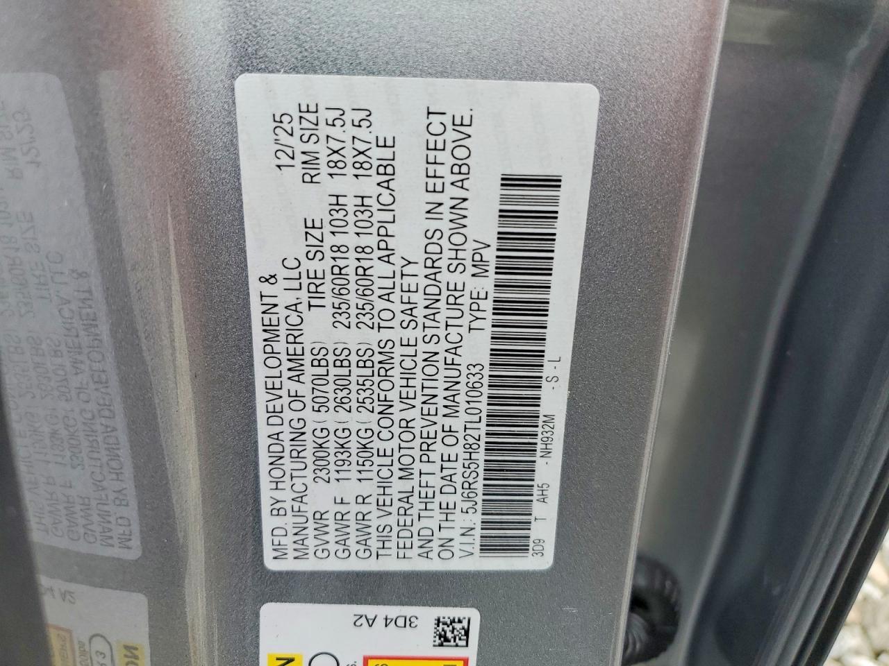 Honda Crv Sport-l