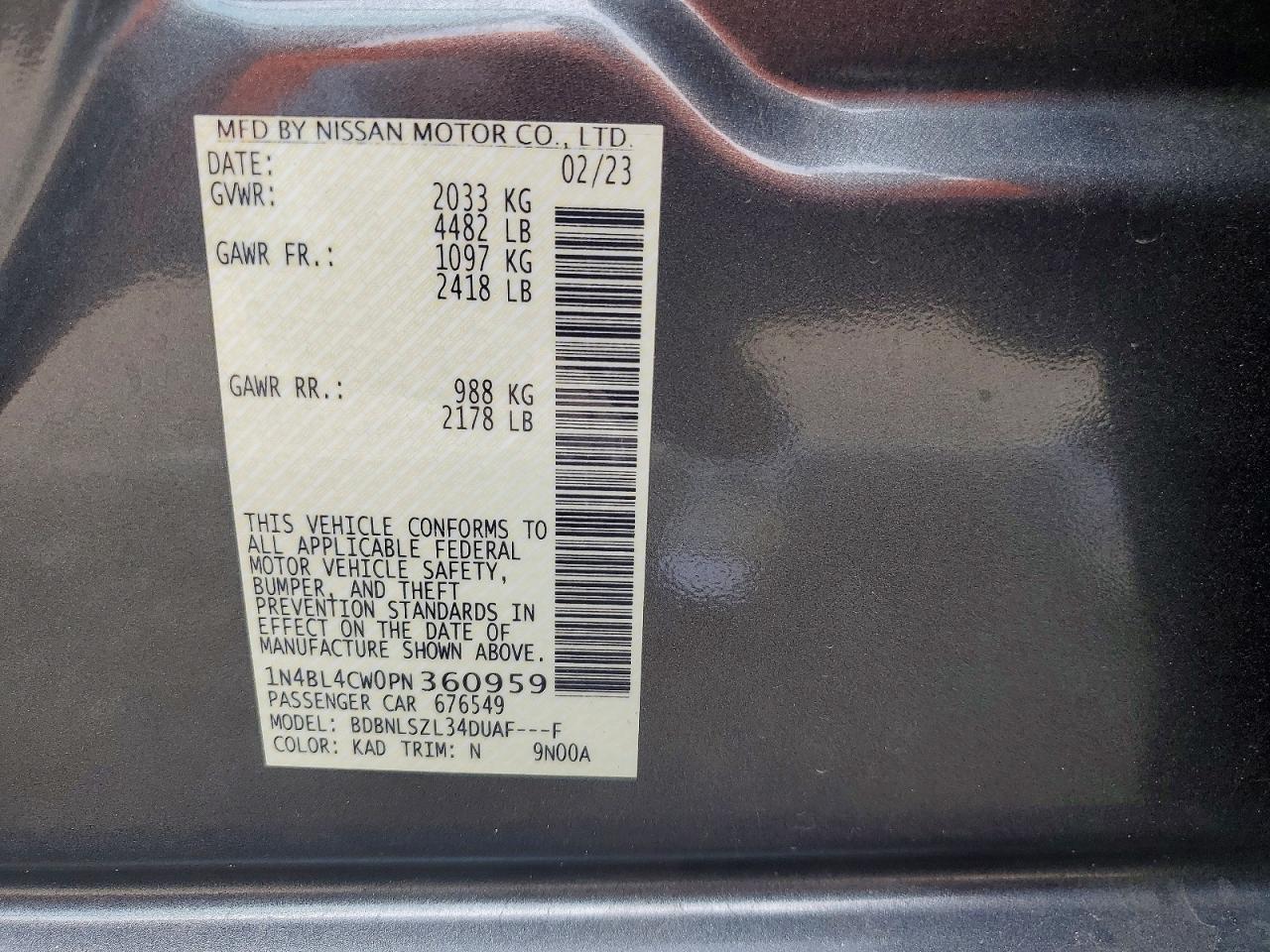 Nissan Altima Sr