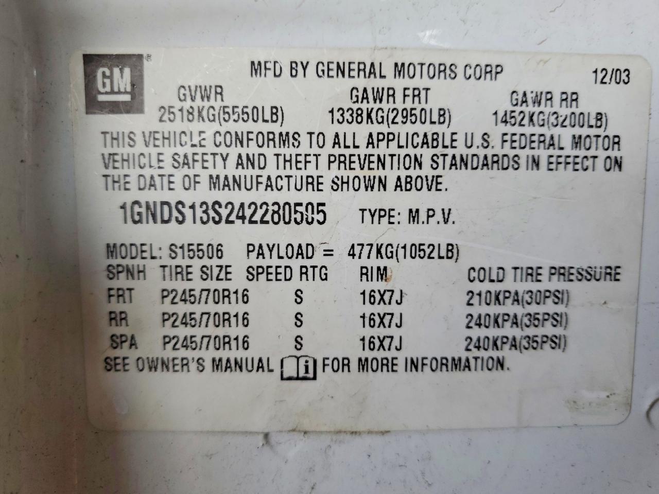 Chevrolet Trailblaze Ls