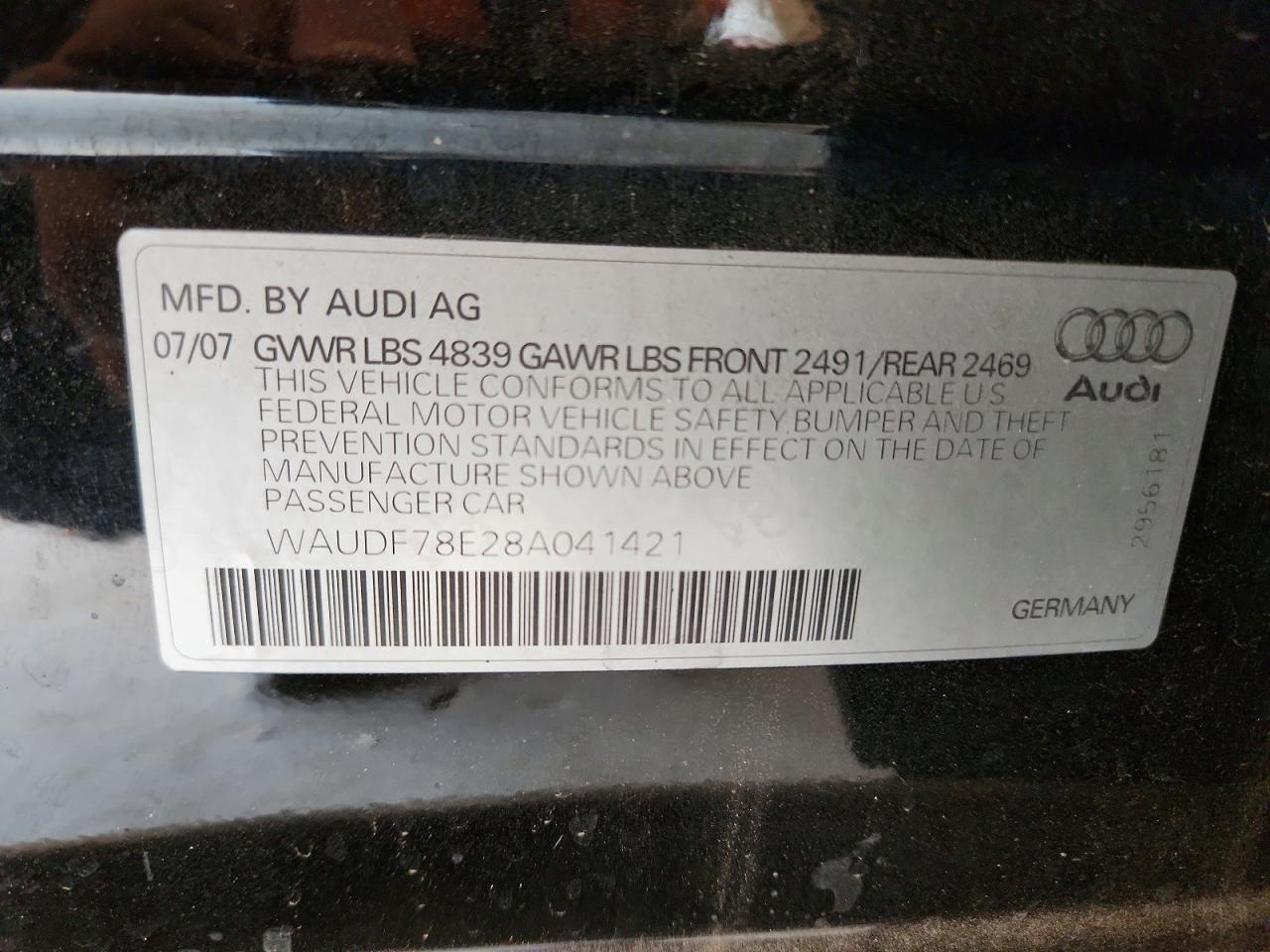 Audi A4 2.0t Quattro