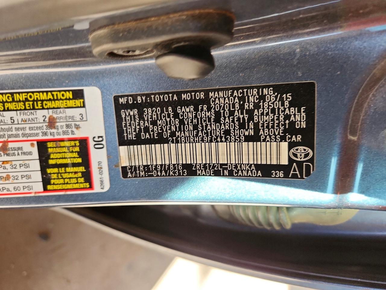 Toyota Corolla Le