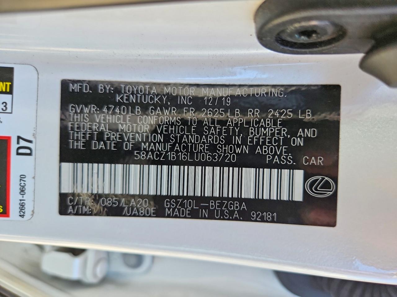 Lexus Es Base