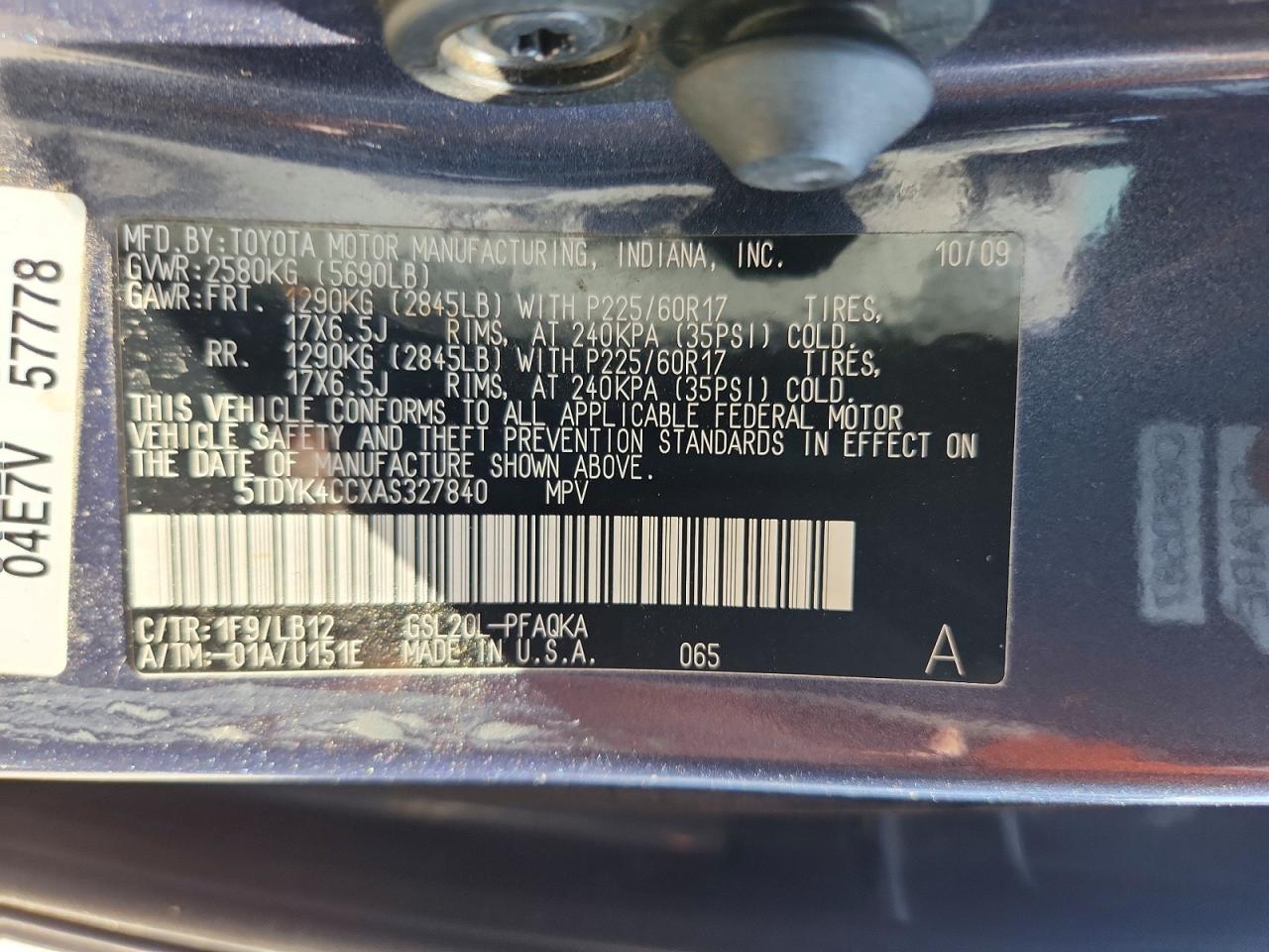 Toyota Sienna Xle
