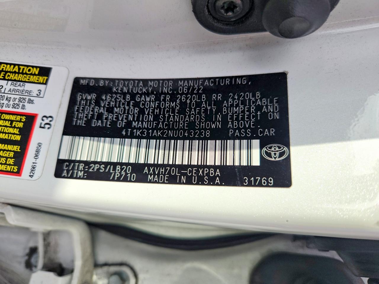 Toyota Camry Xse