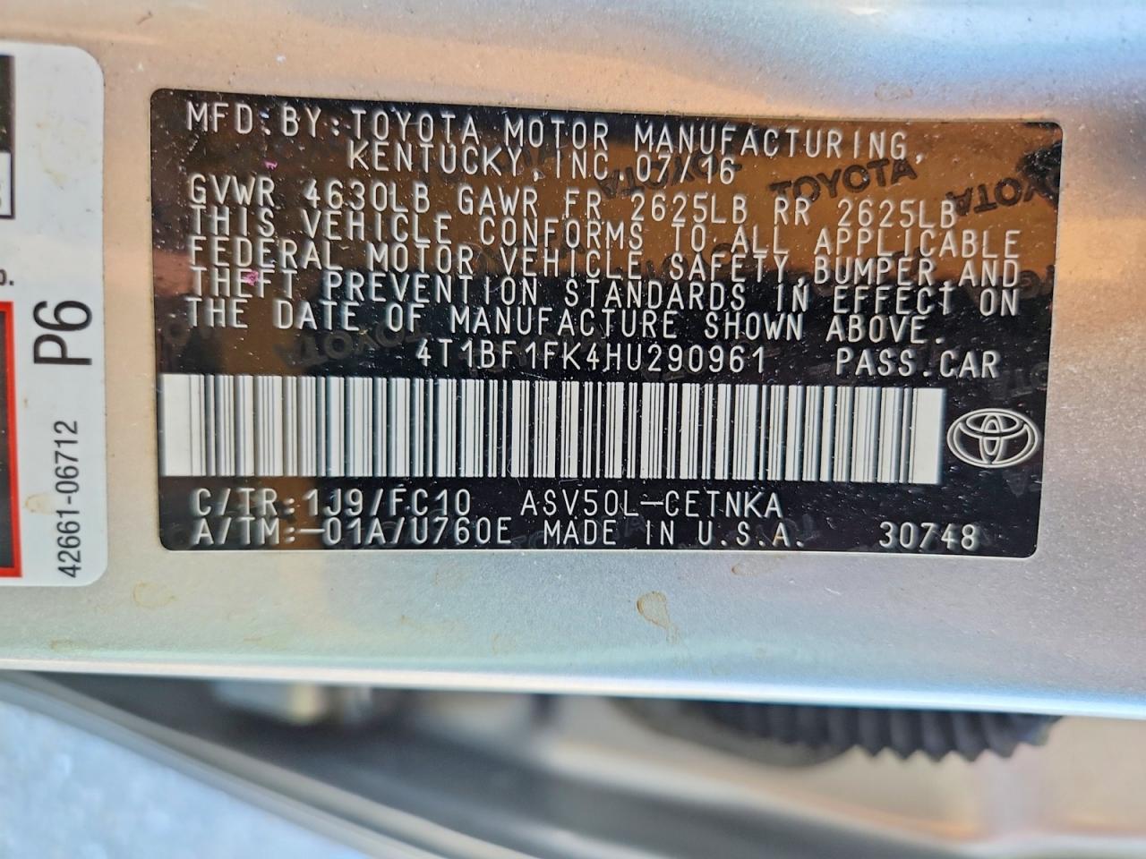 Toyota Camry Le