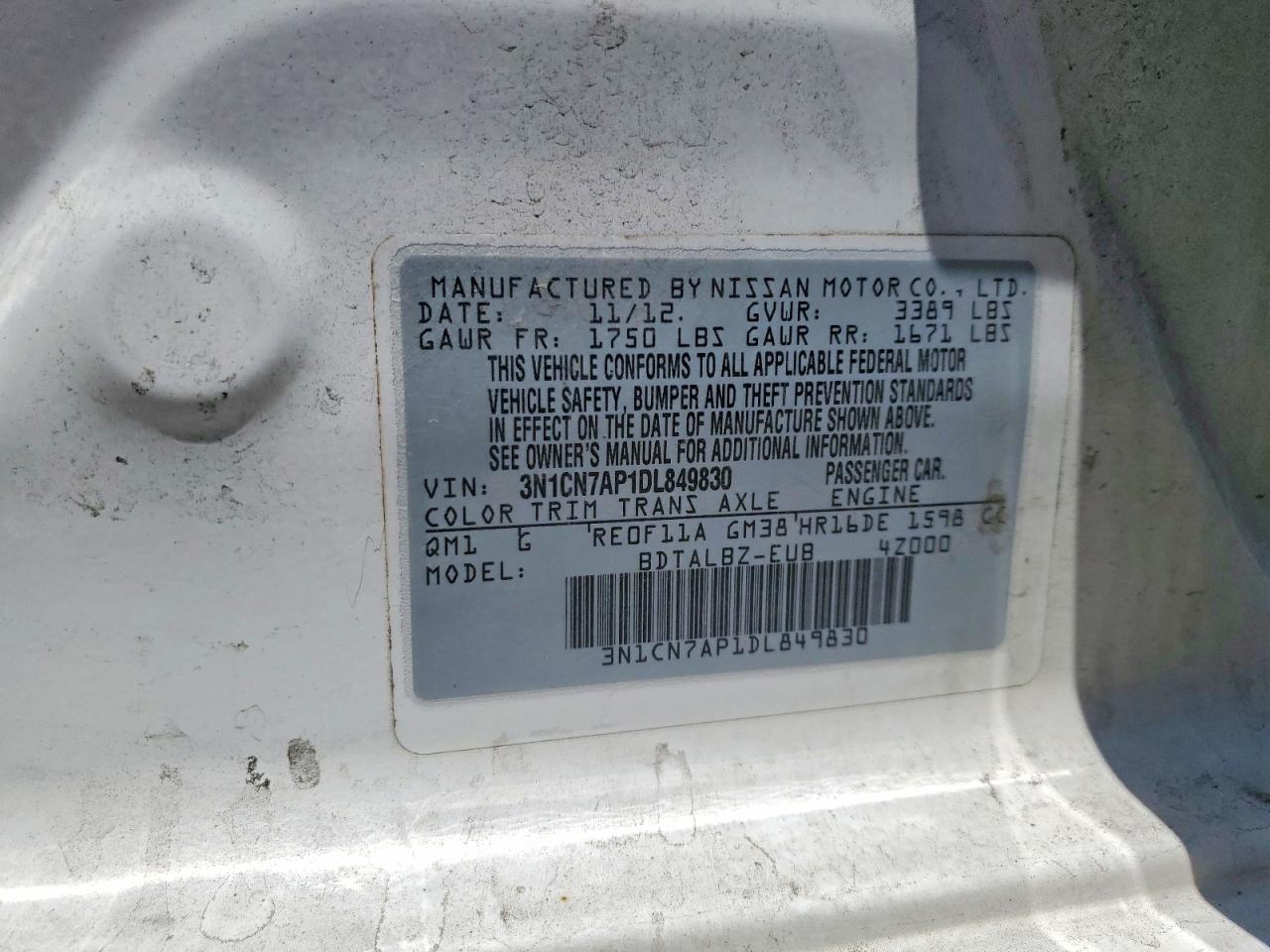 Nissan Versa 1.6 S