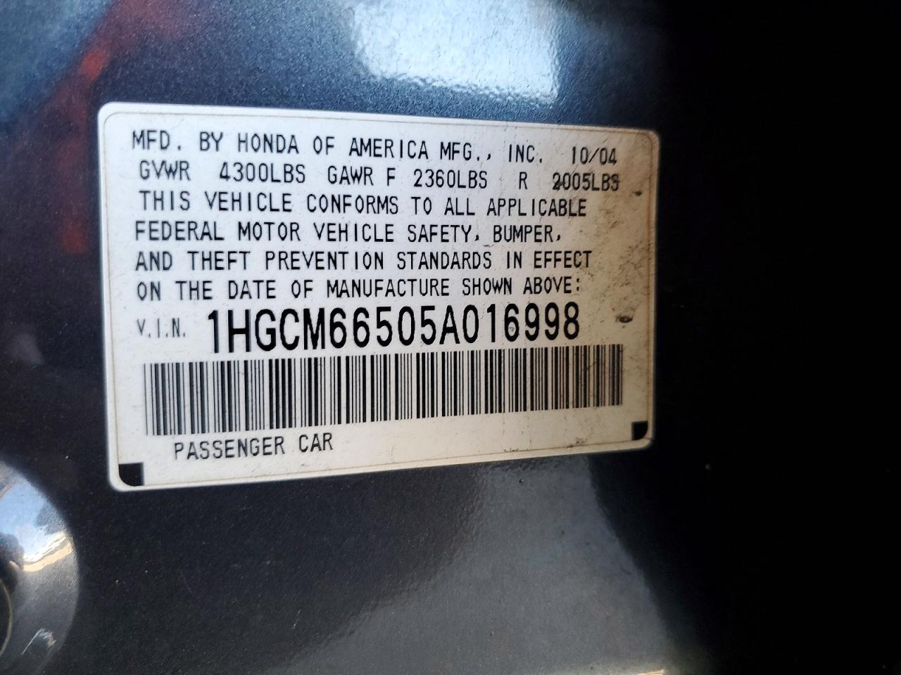 Honda Accord Ex