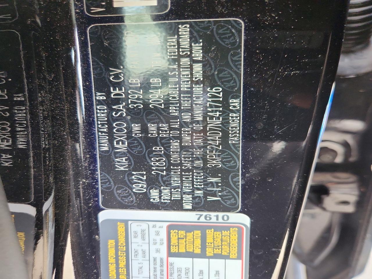 Kia Forte Lxs